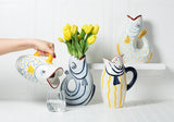 Yellow Stripe Fish Pitcher