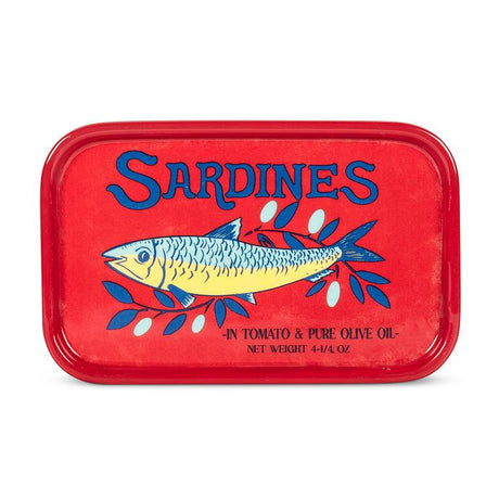 Vintage Inspired Sardine Tin Ceramic Plate