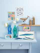 Vintage Inspired Sardine Tin Ceramic Plate