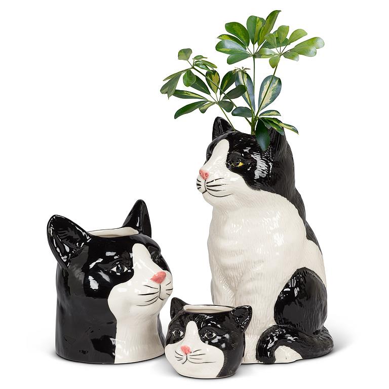 Cat Shaped Ceramic Bud Vase