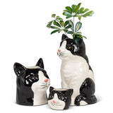 Cat Shaped Ceramic Bud Vase