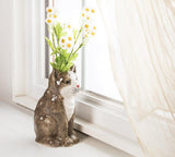 Cat Shaped Ceramic Bud Vase