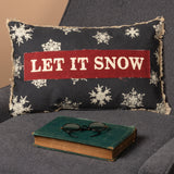 Let it Snow Canvas Throw Pillow