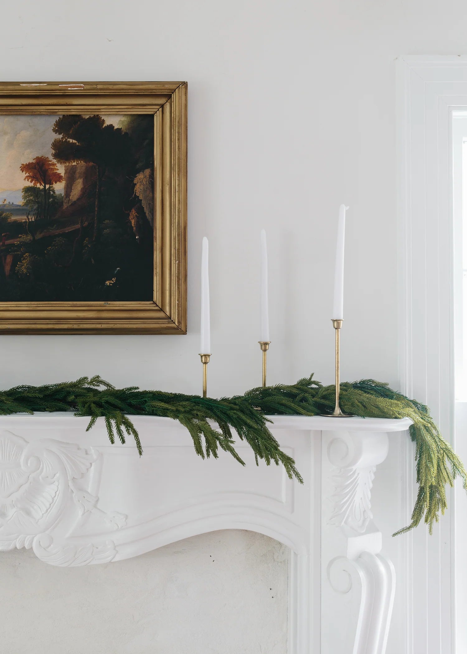 Real Touch Norfolk Pine Christmas Garland - Thumbnail 4
