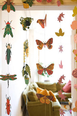 Hand-Sewn Butterfly Paper Vertical Garland | East End Press