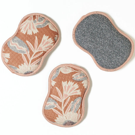 Re:Usable Terracotta Bloom Sponge (Set of 3)