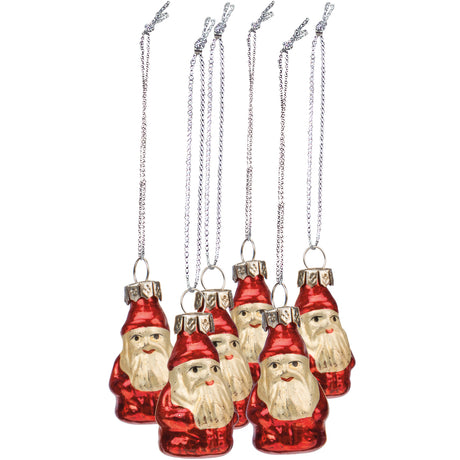 vintage santa glass ornaments