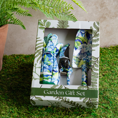 Hydrangea Print Gardening Tool Gift Set