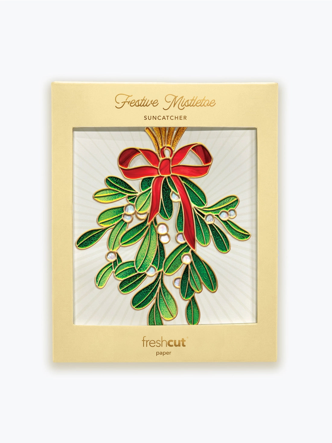 Mistletoe Christmas Window Suncatcher