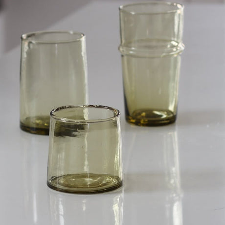 Hand-Blown Green Glass Tumbler | 6 oz