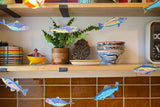 Hand-Sewn Fishes Paper Garland | East End Press