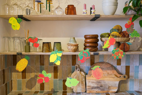 Hand-Sewn Fruit Paper Garland | East End Press