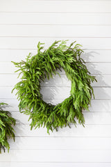 real touch rubber norfolk pine wreath