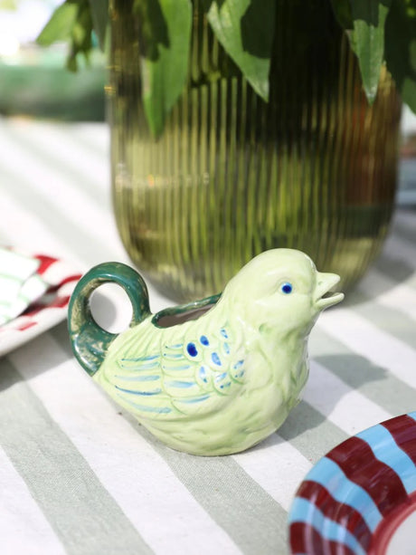 Ceramic Bird Creamer Holder
