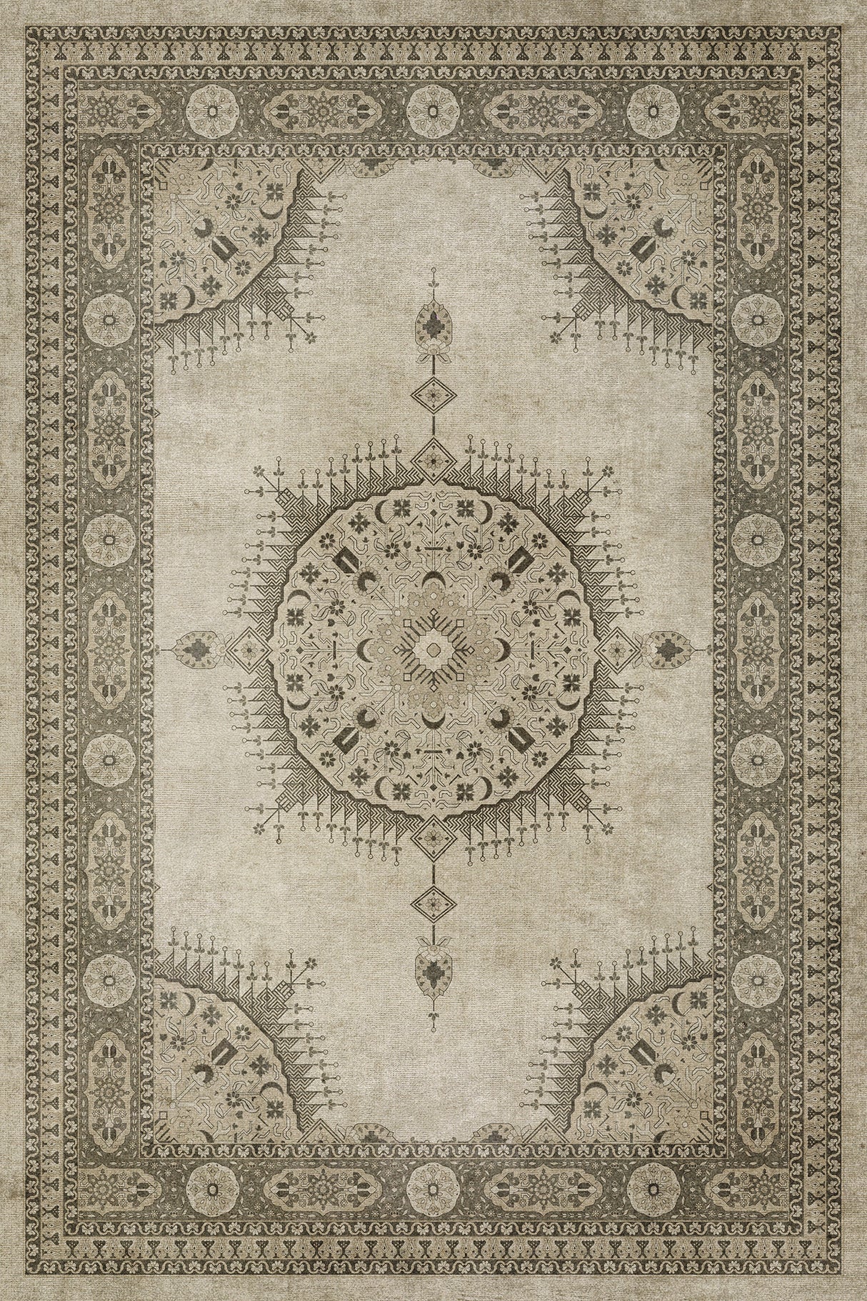 20'' x 30'' Vinyl Floorcloth (Persian Bazaar – Tabriz – Mithras)