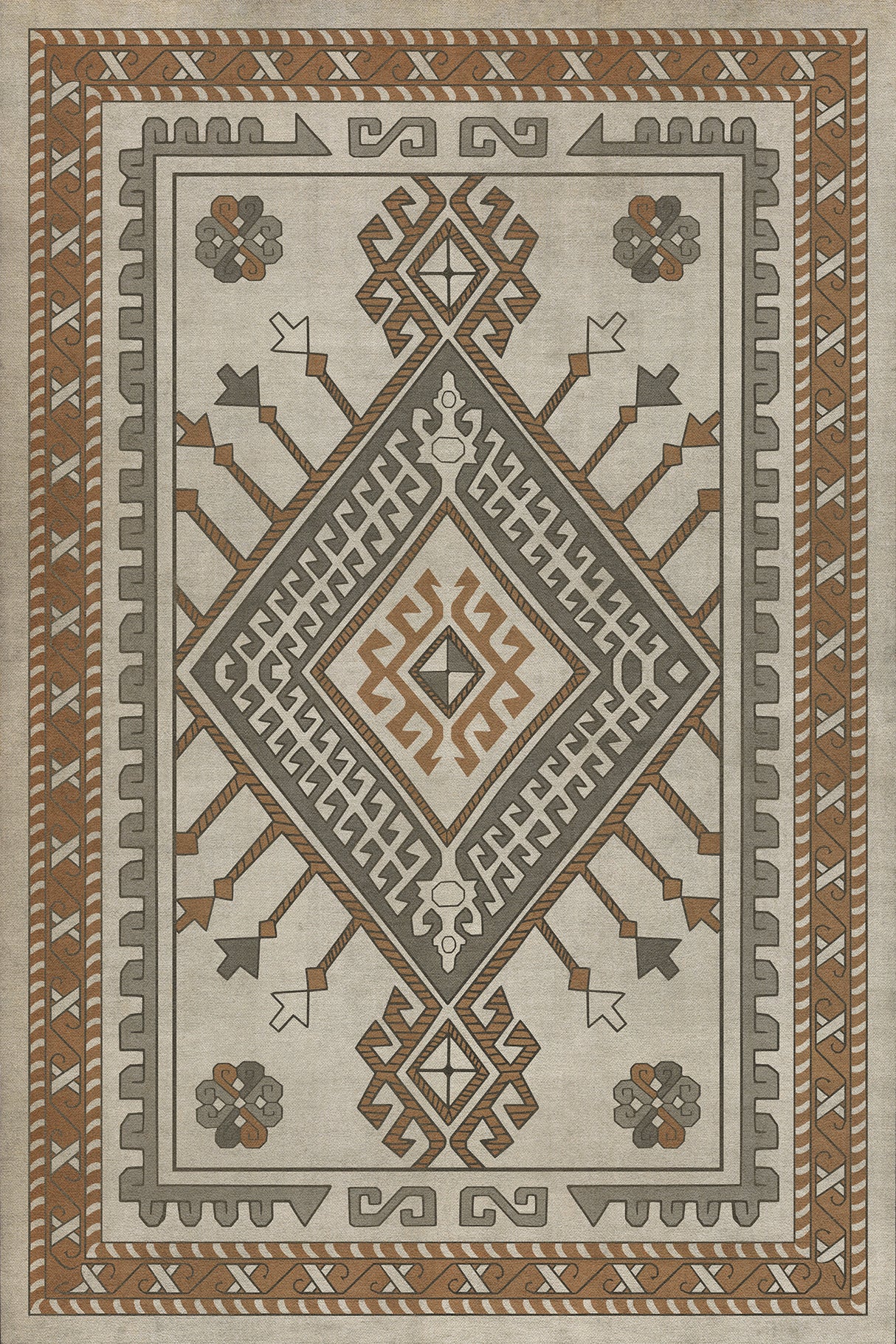 20'' x 30'' Vinyl Floorcloth (Persian Bazaar – Bergama – Emir)