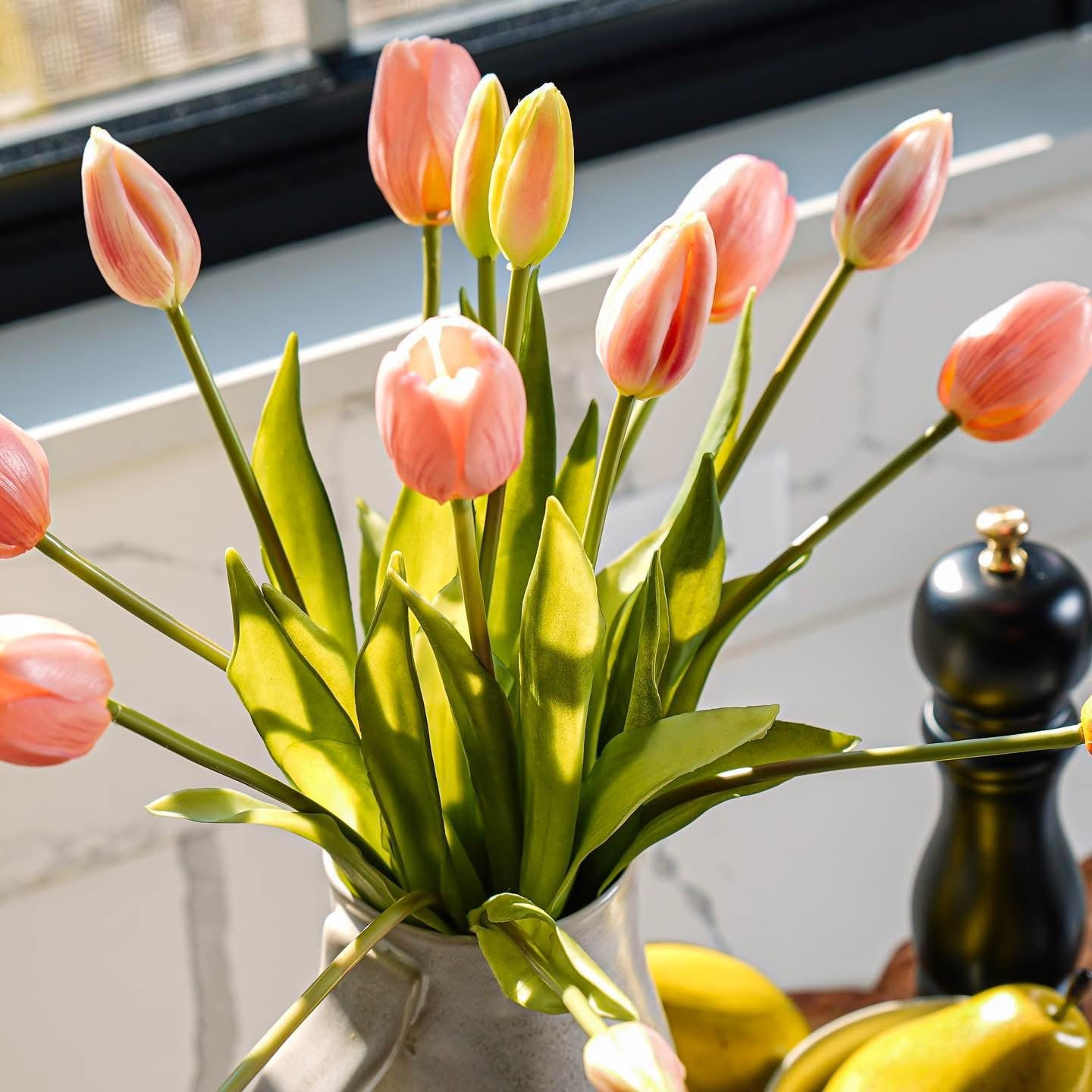 Real Touch Tulip Bundle Bouquet | 5 Colors – Rust & Cinder