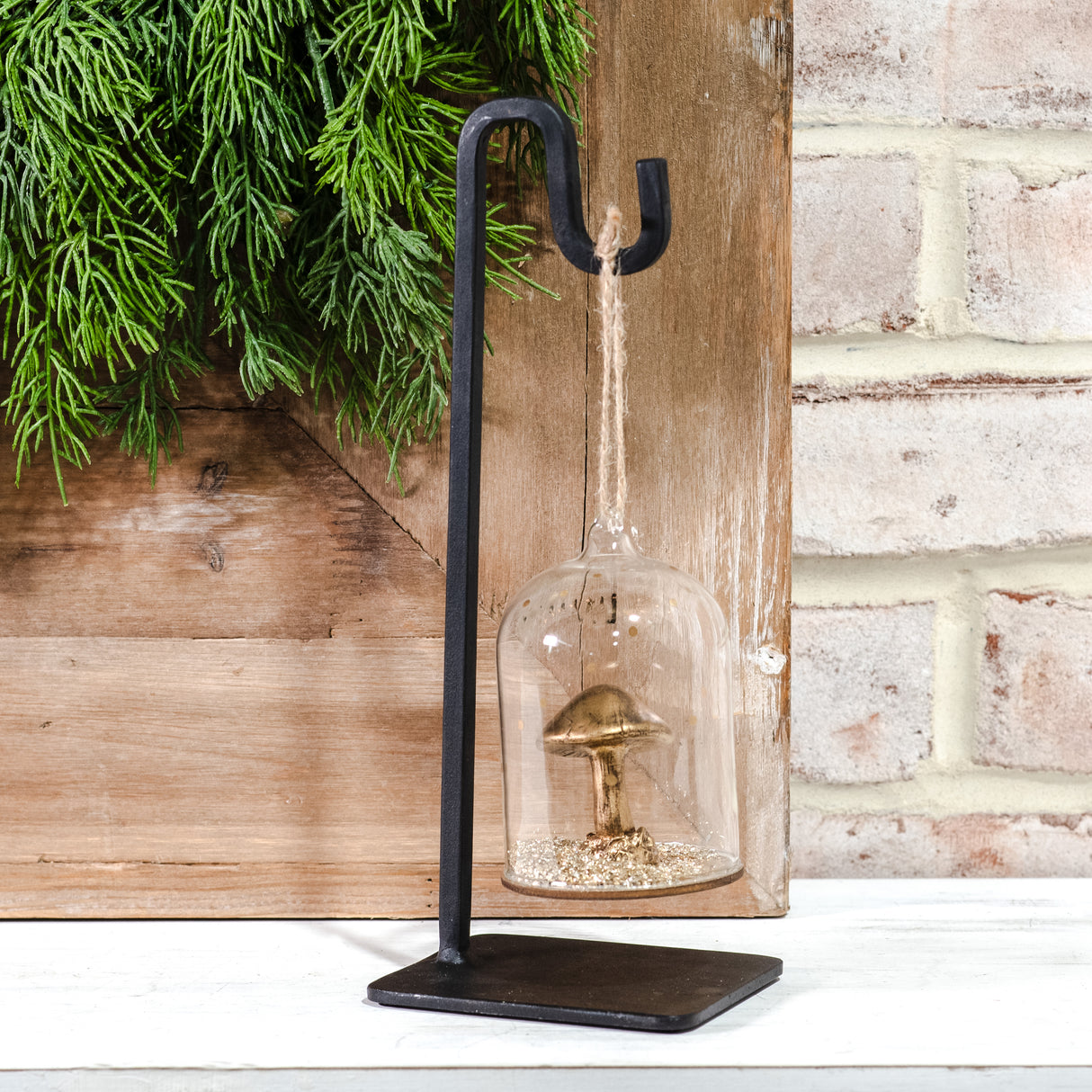 Black Metal Ornament Display Stand | 10'' Tall