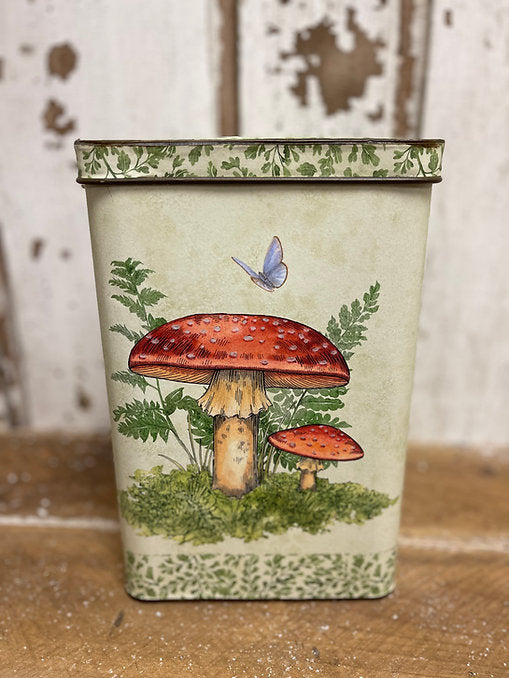 Nesting Mushroom Forest Metal Tin Containers