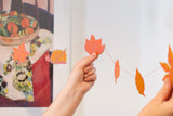 Autumn Leaves Sewn Paper Garland | East End Press