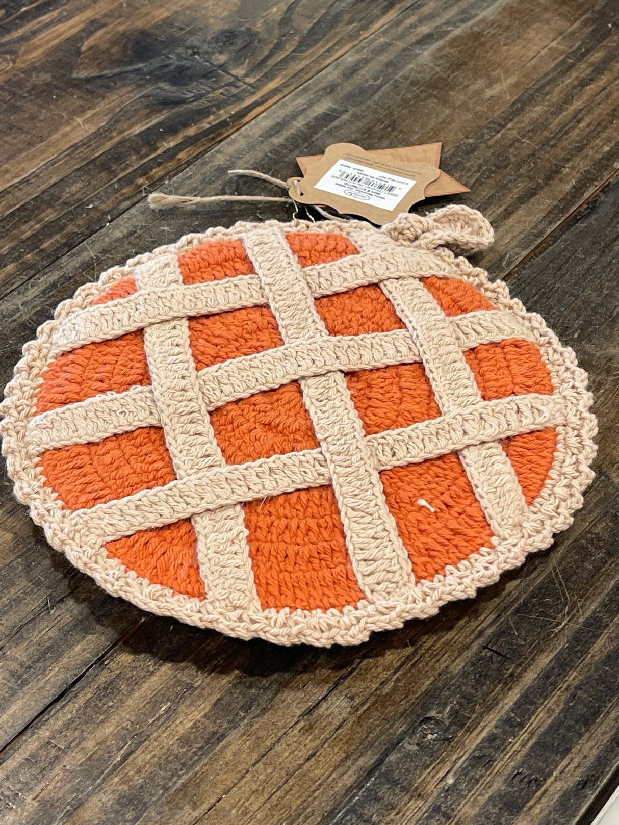 Pumpkin & Sweet Potato Pie Crochet Knit Pot Holders