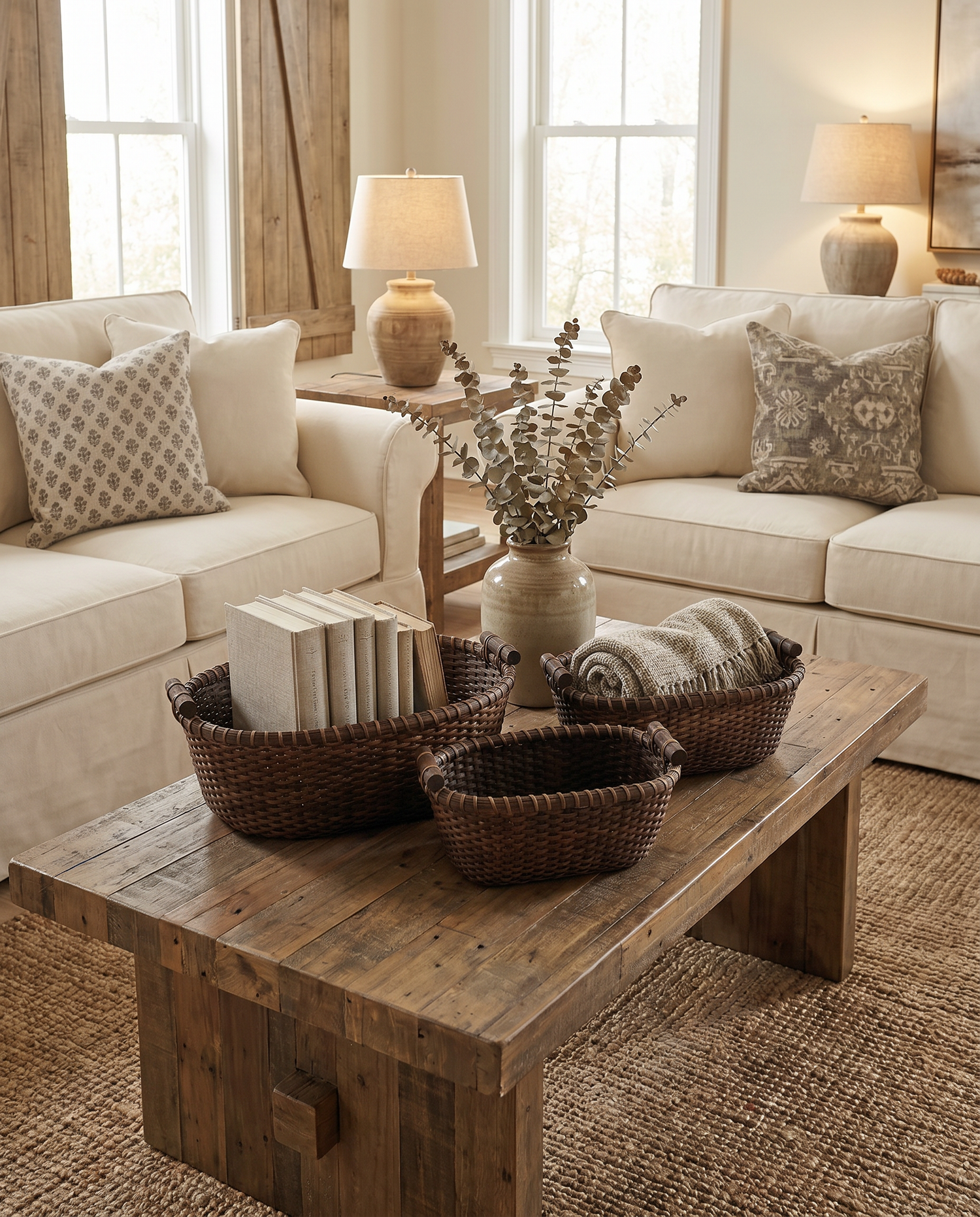 Handwoven Rattan Arranger Basket