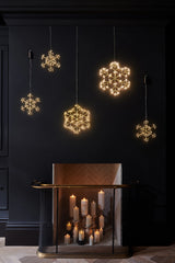 Champagne Snowflake LED Hanging Light