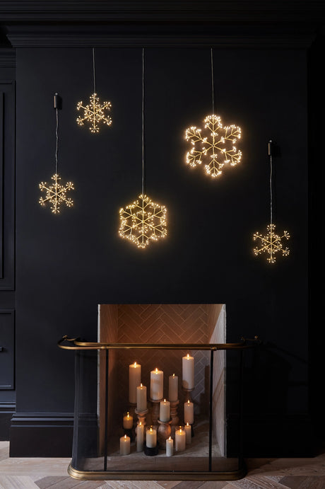 Champagne Snowflake LED Hanging Light