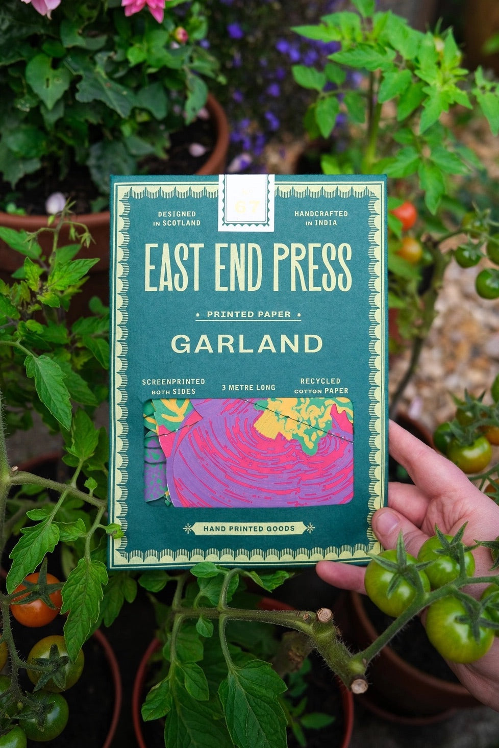 Hand-Sewn Vegetables Paper Garland | East End Press