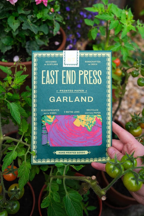 Hand-Sewn Vegetables Paper Garland | East End Press