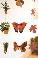 Hand-Sewn Butterfly Paper Vertical Garland | East End Press