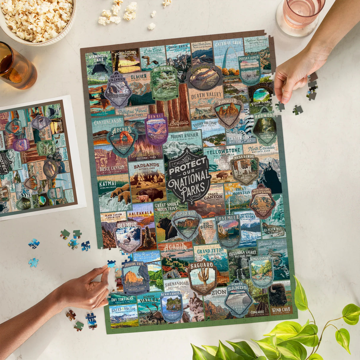 Protect Our National Parks Collection Collage Jigsaw Puzzle