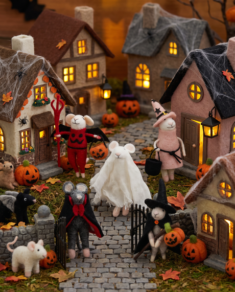 Handmade Wool Felt Halloween Costume Mouse