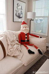 Jumbo Stuffed Santa Sitter with Interactive Sound