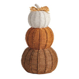 Woven Resin Pumpkin Stack