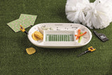 Divided Football Field Ceramic Platter Set