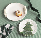 White Christmas Ceramic Platter Set