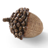 Light Brown Resin Acorn with Pinecone Top