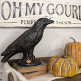 Resin Mache Halloween Black Crows