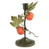 Pumpkin Vine Metal Taper Candle Holder
