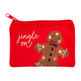 Light-Up Christmas Themed Gift Card Zipper Pouches