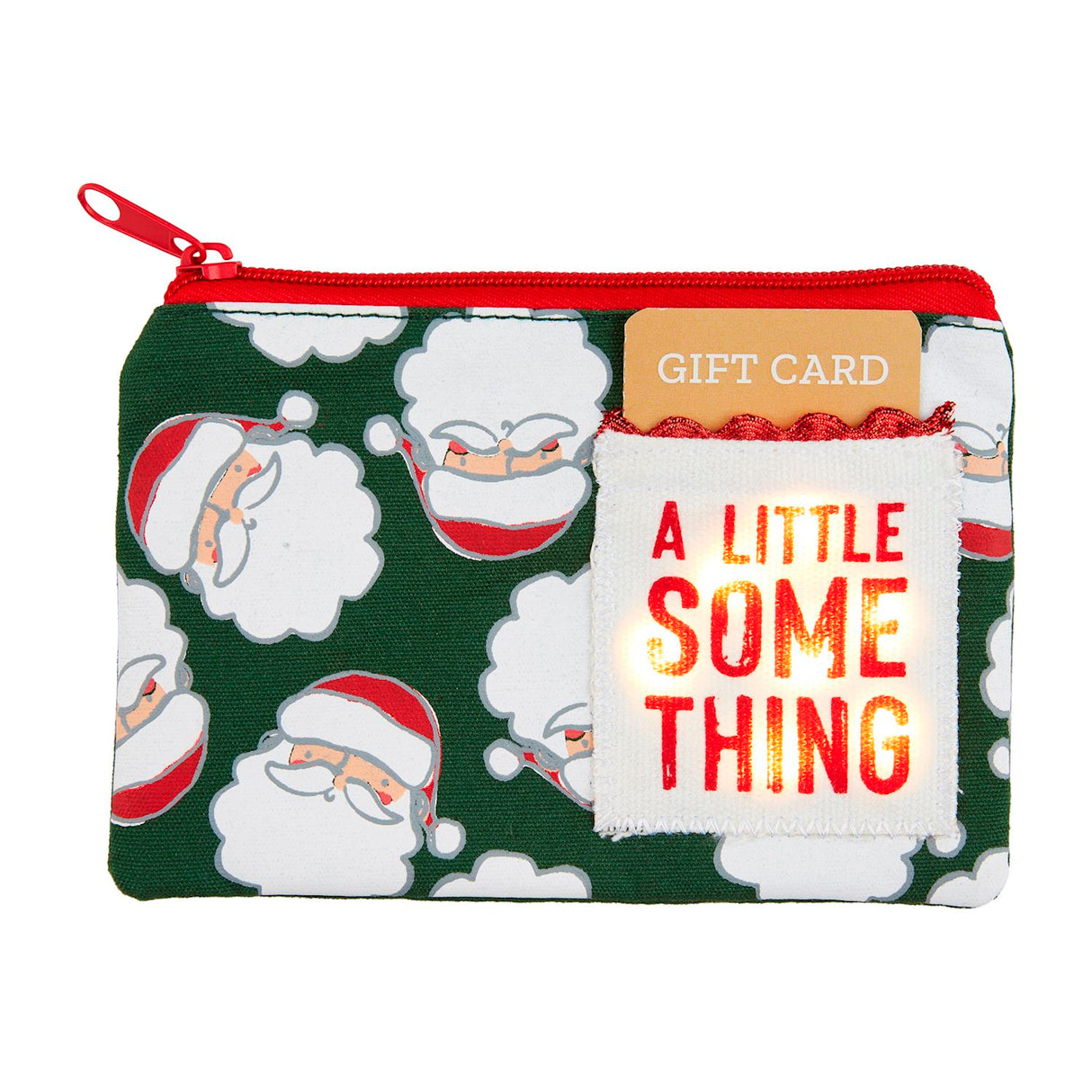 Light-Up Christmas Themed Gift Card Zipper Pouches