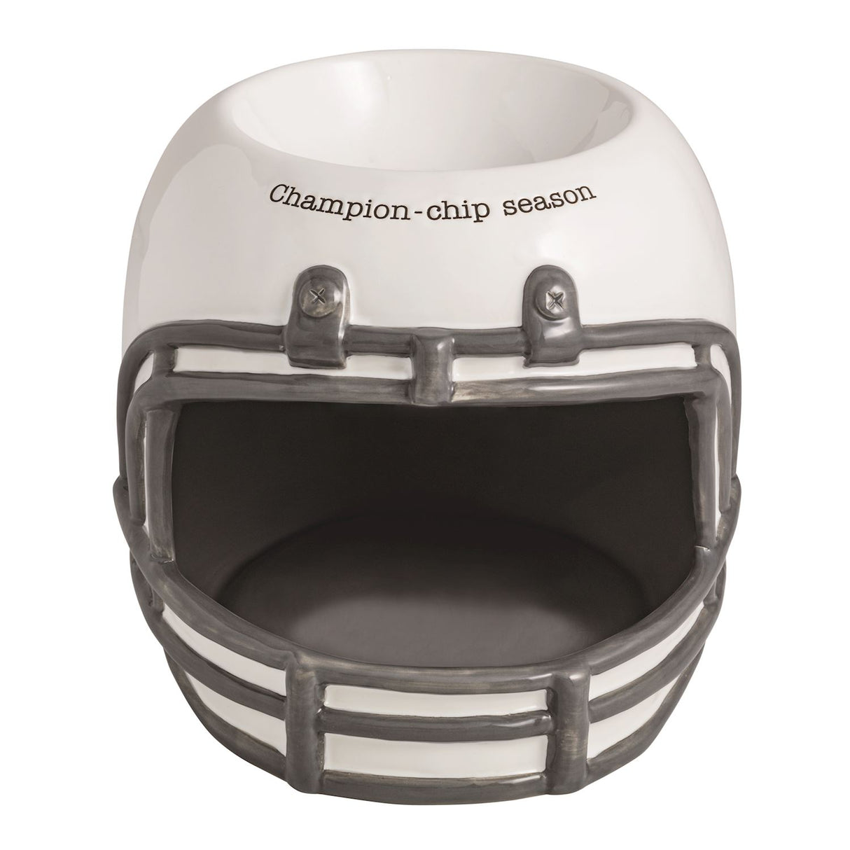 Football Helmet Ceramic Chip & Dip Server