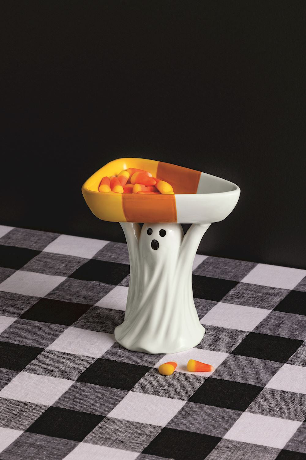 Ghost Standing Ceramic Candy Dish