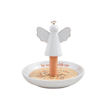 Glazed Terracotta Mini Bird Feeders | Angel, Cardinal, Bluebird