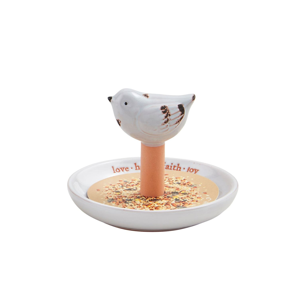 Glazed Terracotta Mini Bird Feeders | Angel, Cardinal, Bluebird