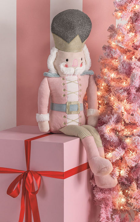 Oversized Pink Nutcracker Plush