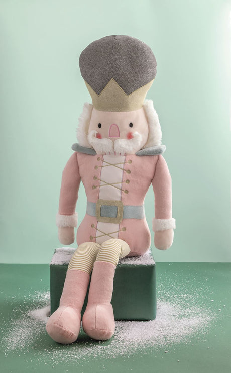 Oversized Pink Nutcracker Plush