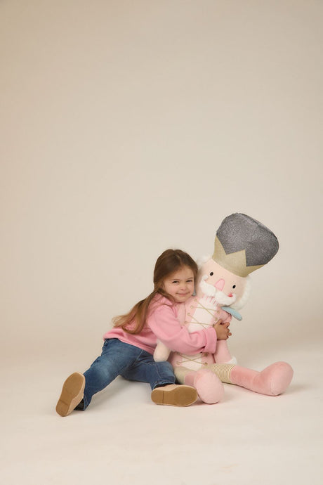 Oversized Pink Nutcracker Plush