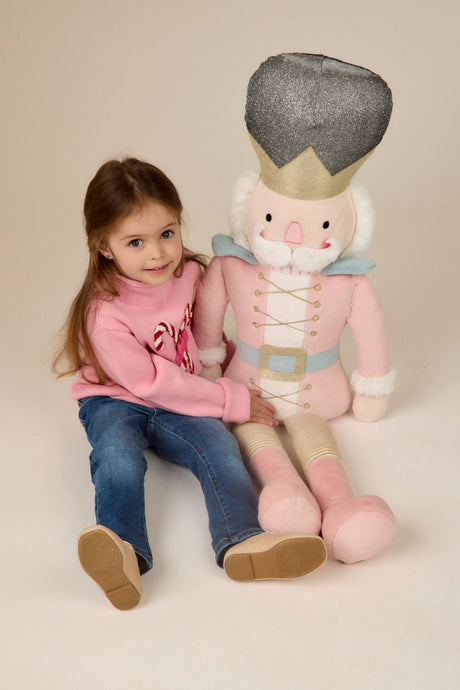 Oversized Pink Nutcracker Plush